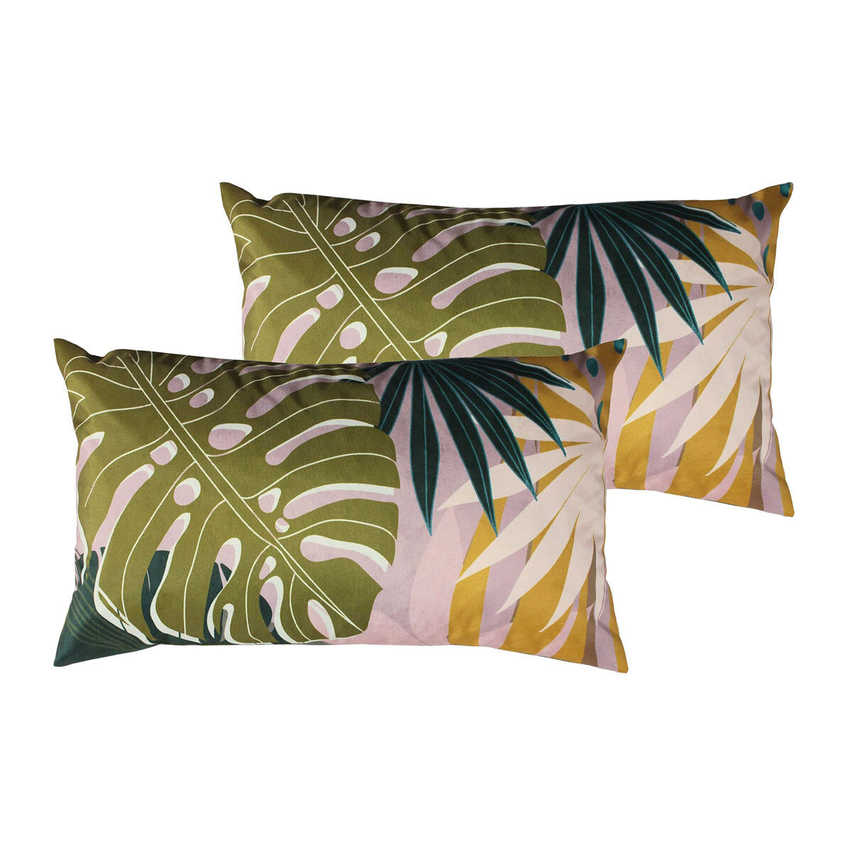 Riva Home Oblong Outdoor Cushion, 2 pack in 4 Designs