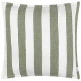 Yard Hayle Green Striped Indoor Outdoor Cushion, 50 x 50 cm