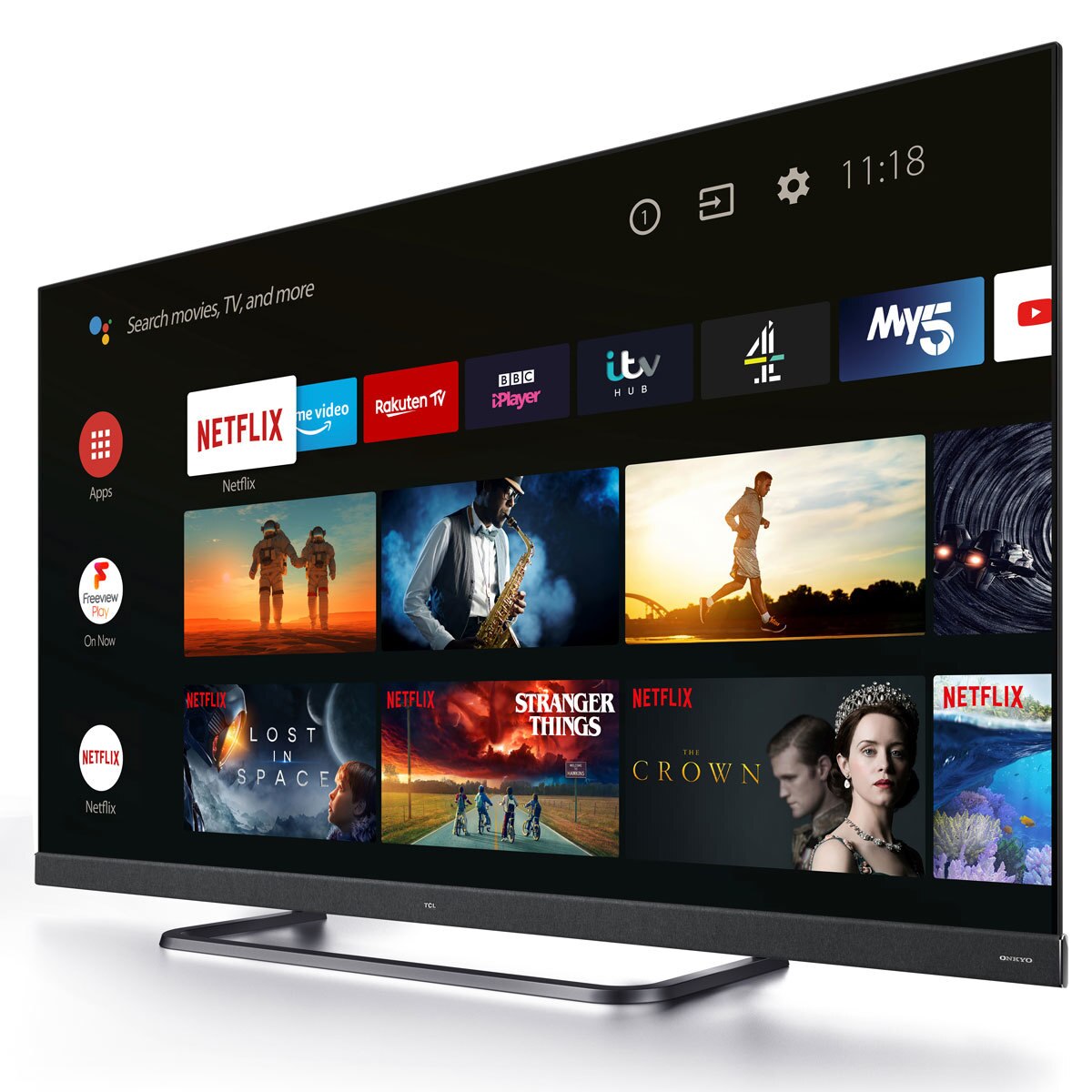 TCL 65EC788 65 Inch 4K Ultra HD Smart Android TV with sound by Onkyo