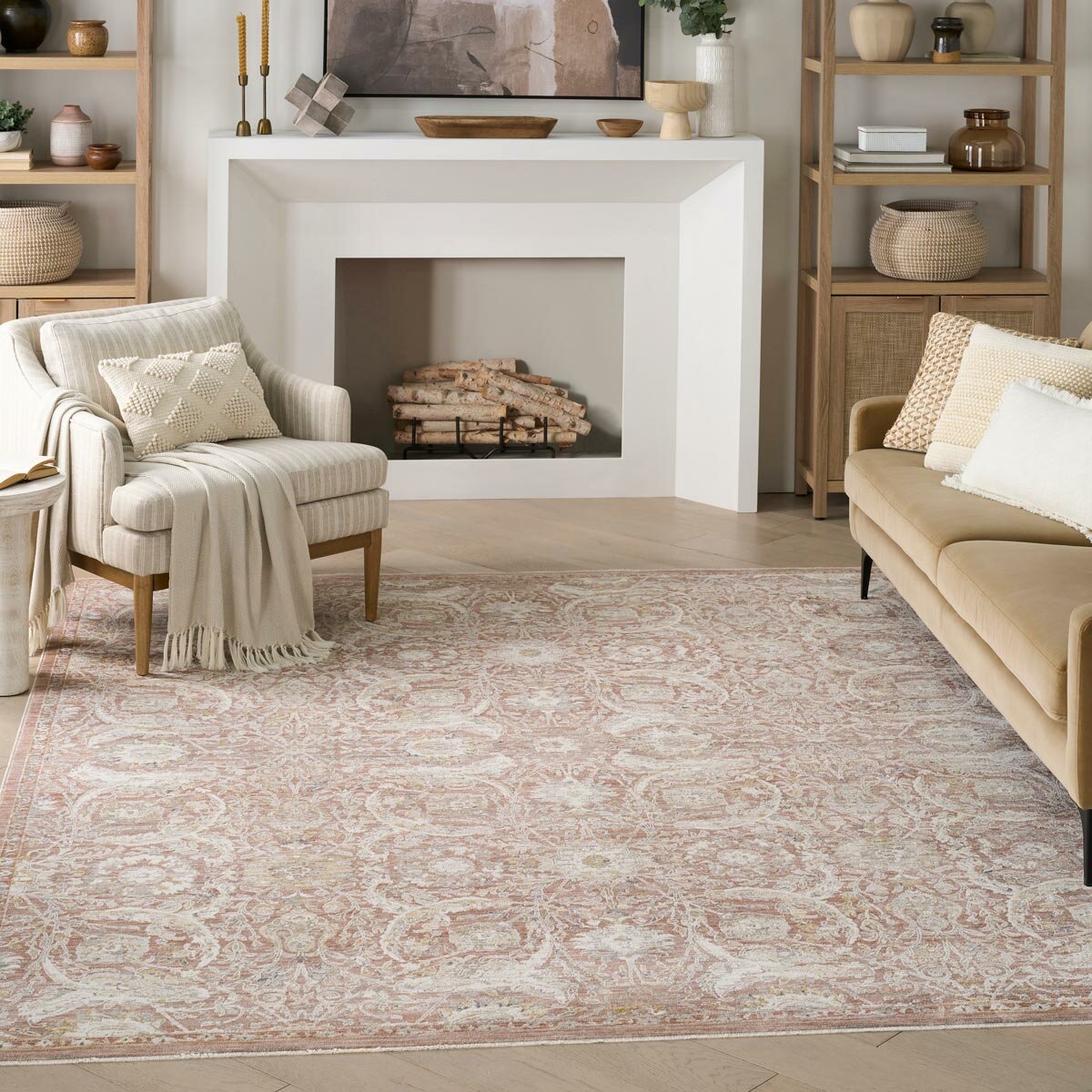 Nourison Antique Fusion Brick Rug, in 3 Sizes