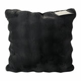 House & Home Faux Fur Bubble Cushion in Grey, 50 x 50 cm