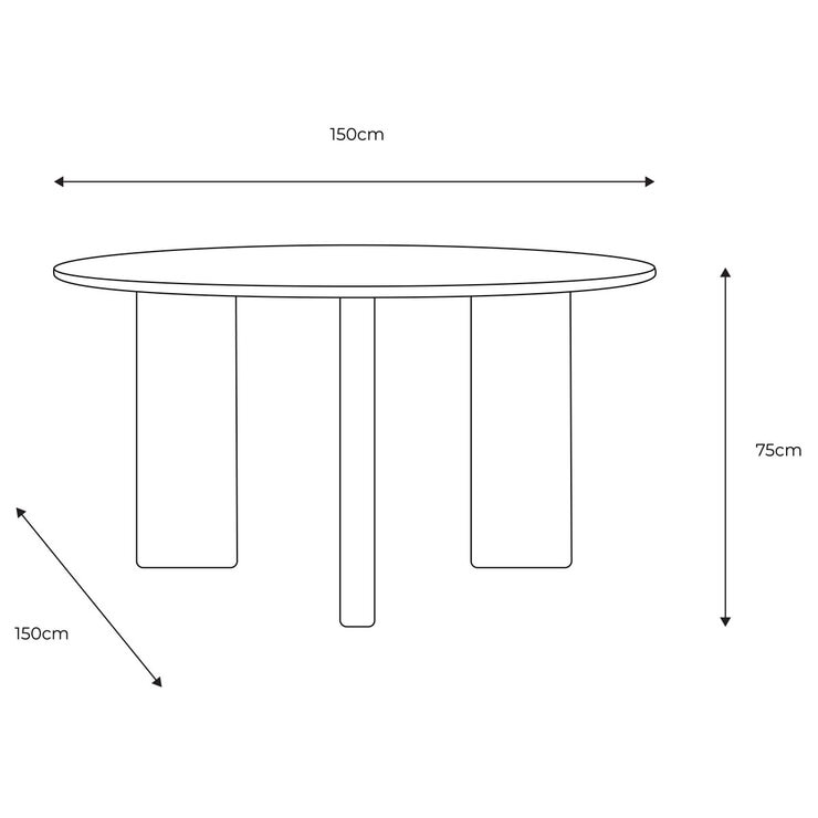 Gallery Borden Acacia Round Dining Table, Seats 4 Gallery Borden Acacia Round Dining Table, Seats 4