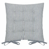 Yard Hayle Blue Striped Indoor Outdoor Seat Pad 2 Pack, 40 x 40 cm