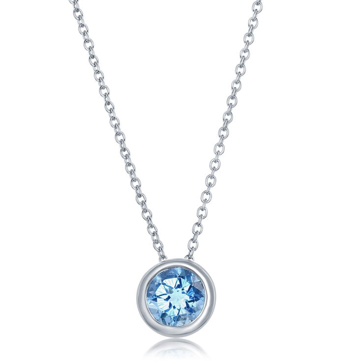 Round Cut Topaz Pendant 14ct White Gold Costco Uk - White Gold Pendant Costco Round Cut Topaz Pendant 14ct White Gold Costco Uk - White Gold Pendant Costco