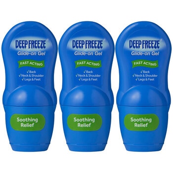 Deep Freeze Glide-On Gel, 3 x 50g