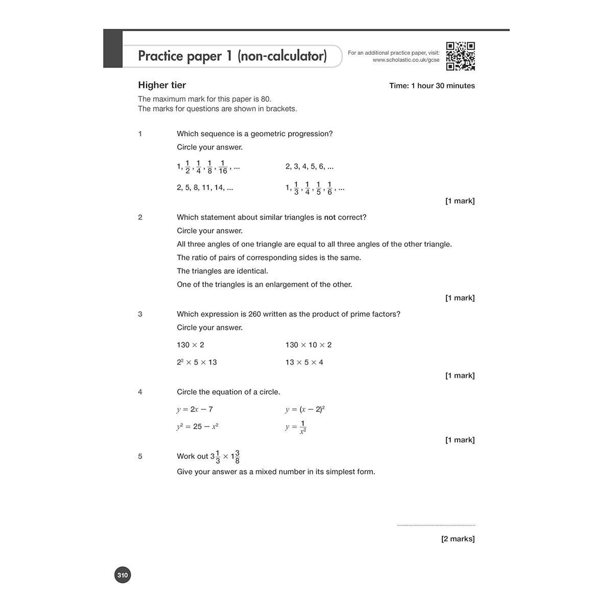 AQA Maths Higher