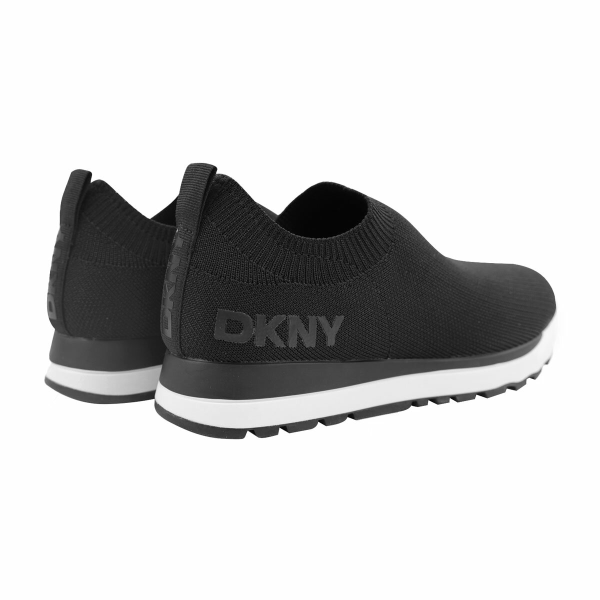 DKNY Ladies Jerri Knit Trainer in Black