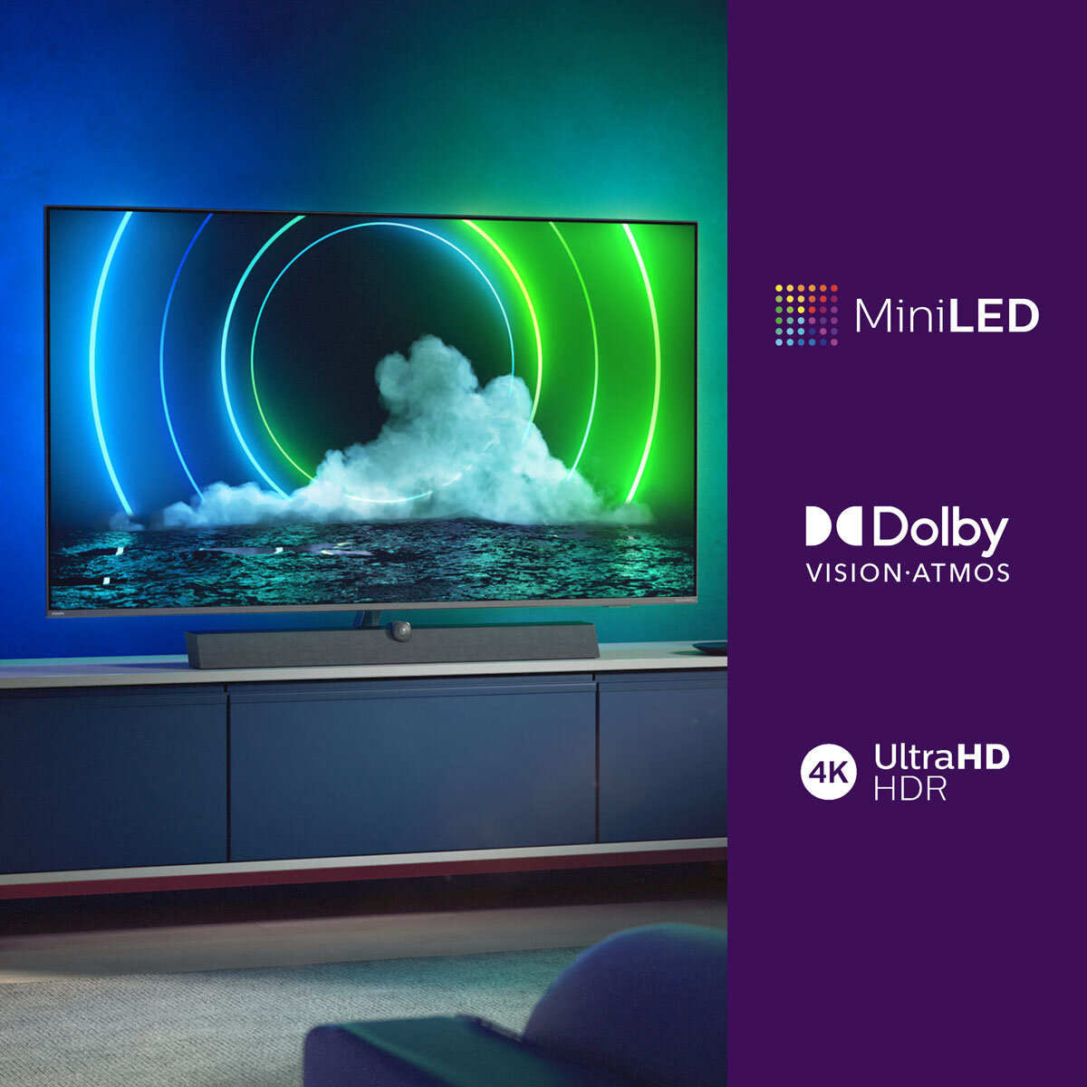 Buy Philips 75PML9636/12 75 Inch Mini LED 4K Ultra HD Smart Ambilight TV at costco.co.uk