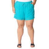 Briggs Ladies Linen Short in Blue