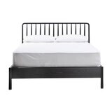 Gallery Wycombe Black Oak Bed Frame, King