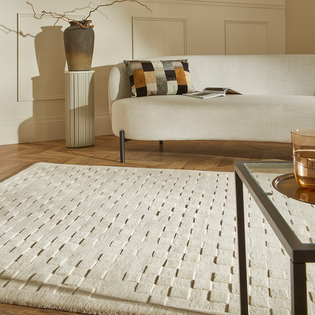 Concept Looms Priory Rug in living room