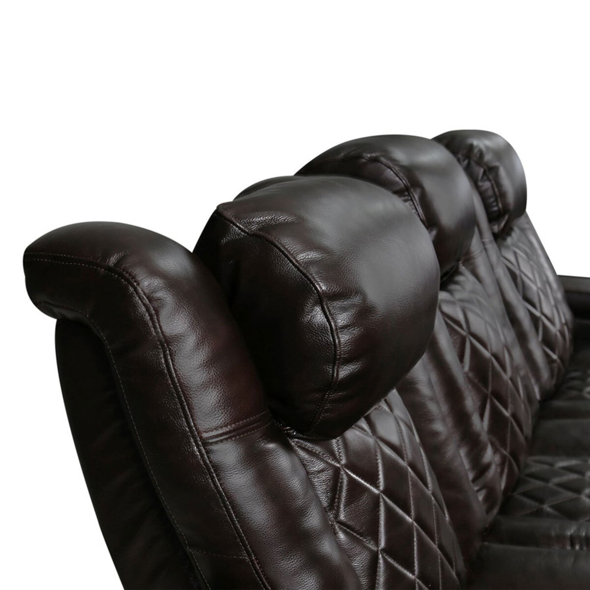 Brown leather recliner shop chair costco