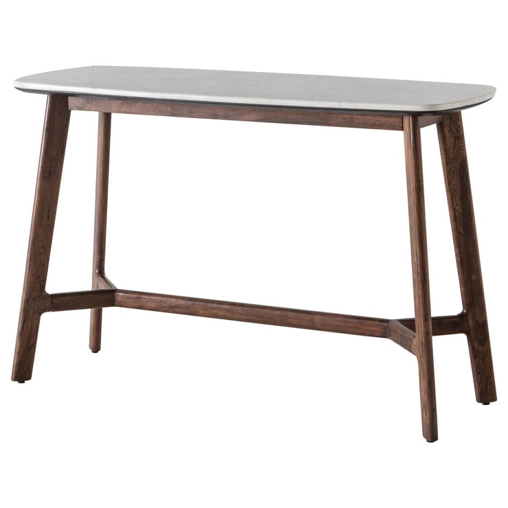 Gallery Barcelona White Marble Top Console Table Gallery Barcelona White Marble Top Console Table