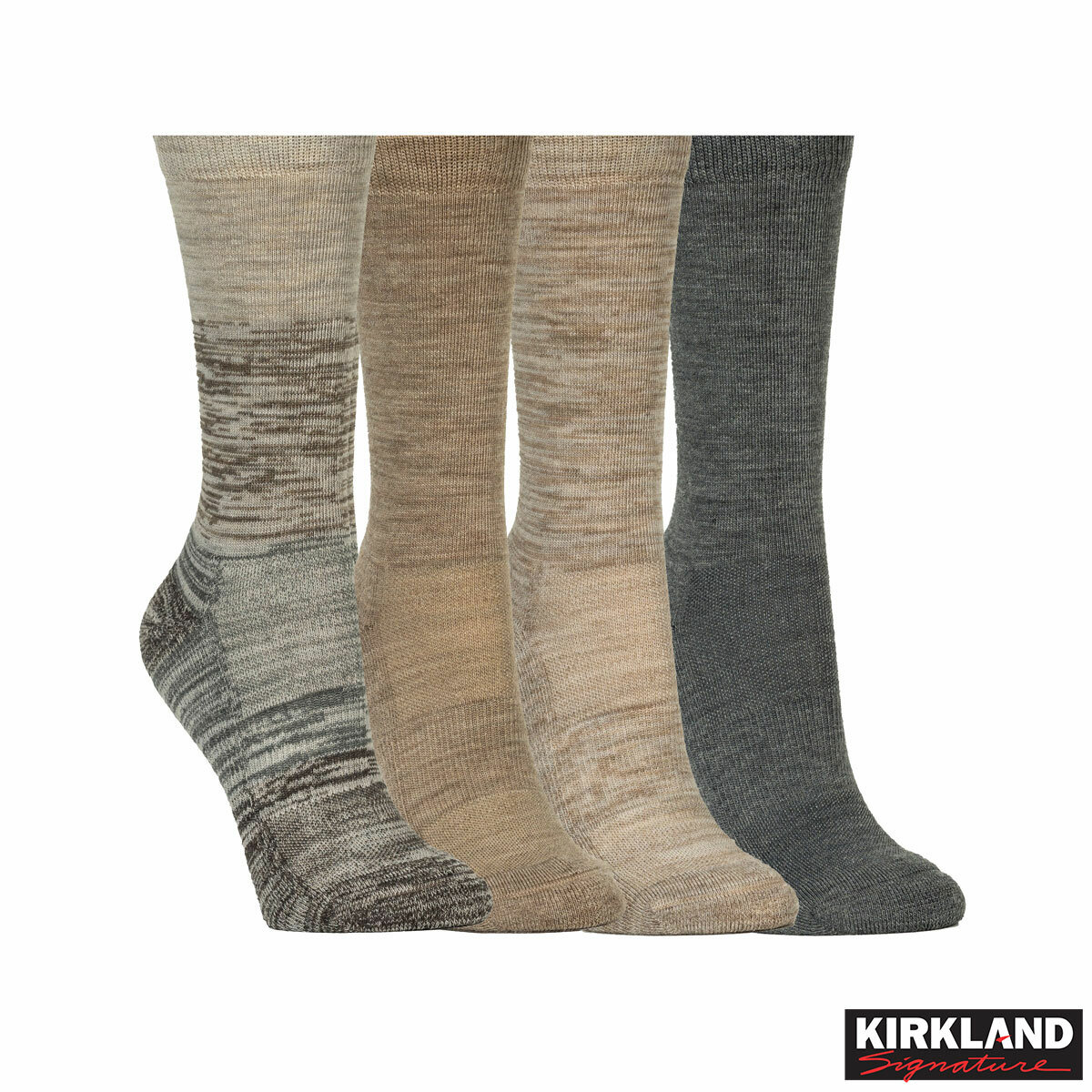 Kirkland Signature Ladies Merino Wool Blend Sock, 4 Pack