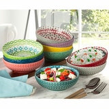 Signature Housewares Stoneware Bowls, 10 Piece