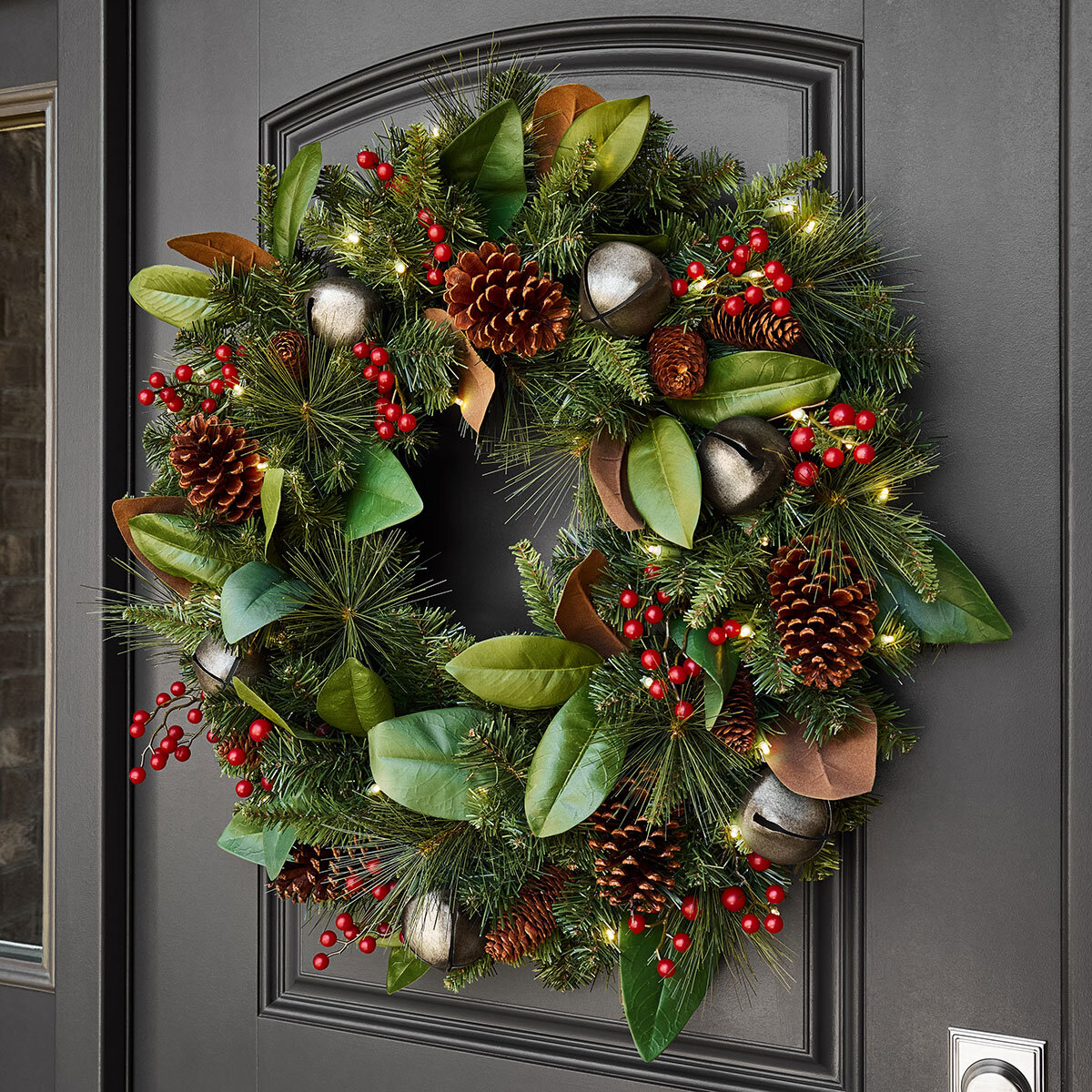 Pre lit wreath hotsell