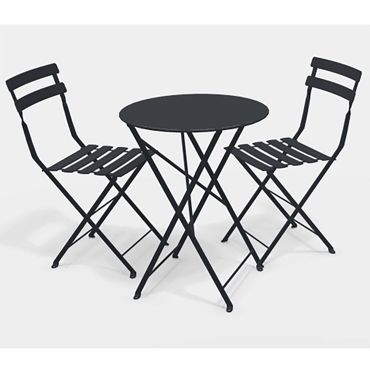 Fermob 3 Piece Bistro Set in Grey