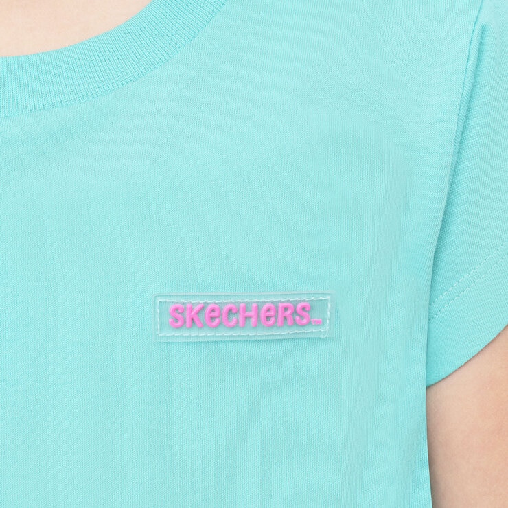 Skechers Kids Tee & Short 3 Piece Set in White, 2-3 Years