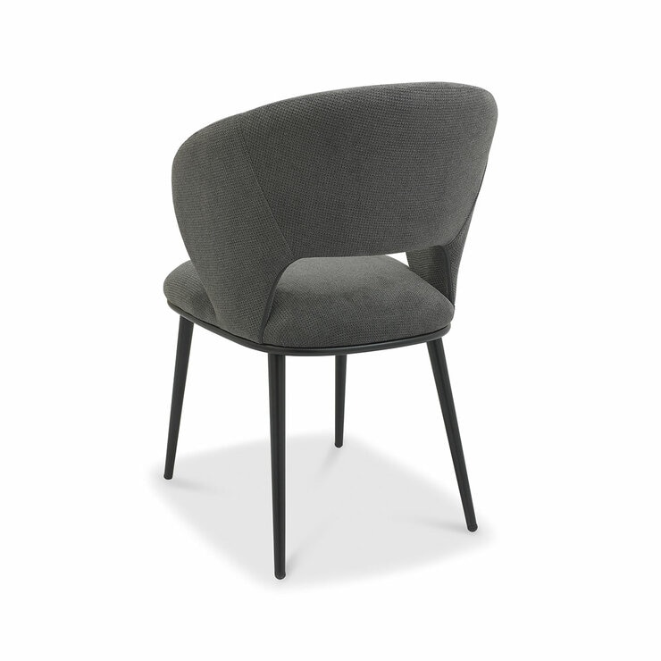 Bentley Designs Luca Grey Fabric Dining Chair, 2 Pack Bentley Designs Luca Grey Fabric Dining Chair, 2 Pack