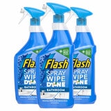 Flash Spray Wipe Done Bathroom, 3 x 800ml