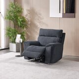Atlanta Grey Cord Fabric Power Recliner Armchair