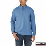 Kirkland Signature Men's 1/2 Zip Sweater in Blue