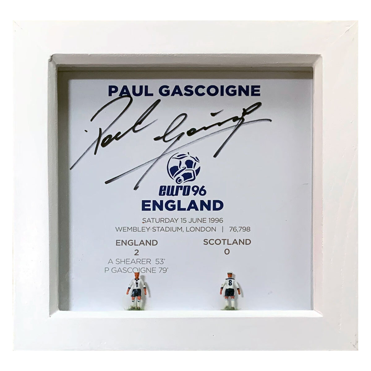 Paul Gascoigne England Subbuteo Frame