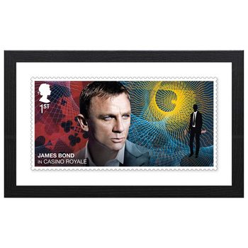James Bond Casino Royale Framed Royal Mail® Collectable Stamp Print