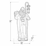 6 ft (183cm) Animated Santa with Motion Sensor, Singing & LED Lantern 6 ft (183cm) Animated Santa with Motion Sensor, Singing & LED Lantern