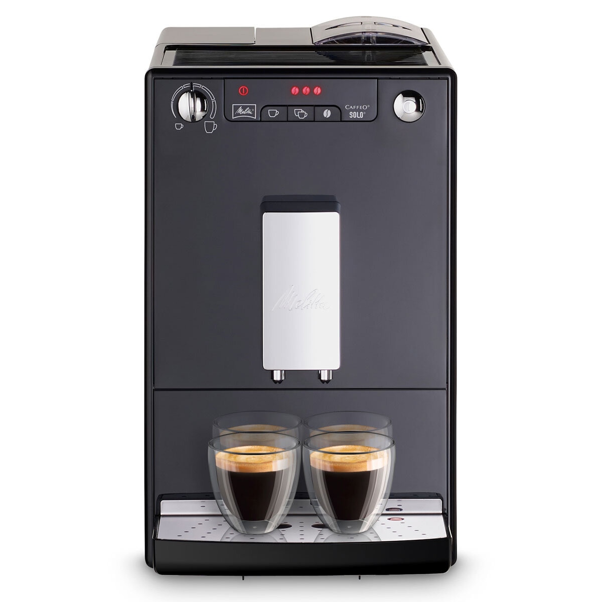 Melitta Solo Frosted Black Bean to Cup Coffee Machine E95...