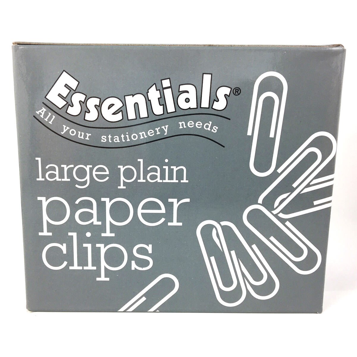 Essentials 32mm Large Plain Paperclips - Box of 1000