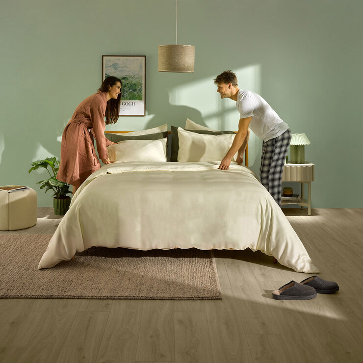 Panda Signature+ Bamboo Lyocell 320 Thread Count Cream Bedding Set, in 4 Sizes