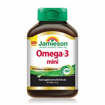 Jamieson Omega-3 Mini, 300 Softgels