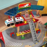 KidKraft Airport Express Train Set and Table in Espresso (3+ Years)