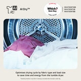 LG RHX7009TSB 9kg Heat Pump Tumble Dryer, A+++ Rated in Silver