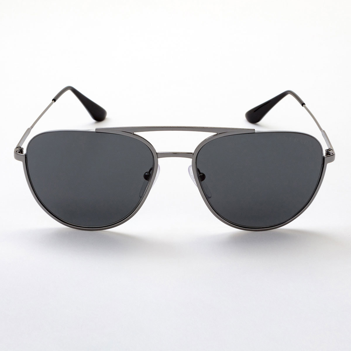 Prada Shiny Gunmetal Sunglasses with Grey Lenses, 5OUS 5AV-5SO | Costco UK