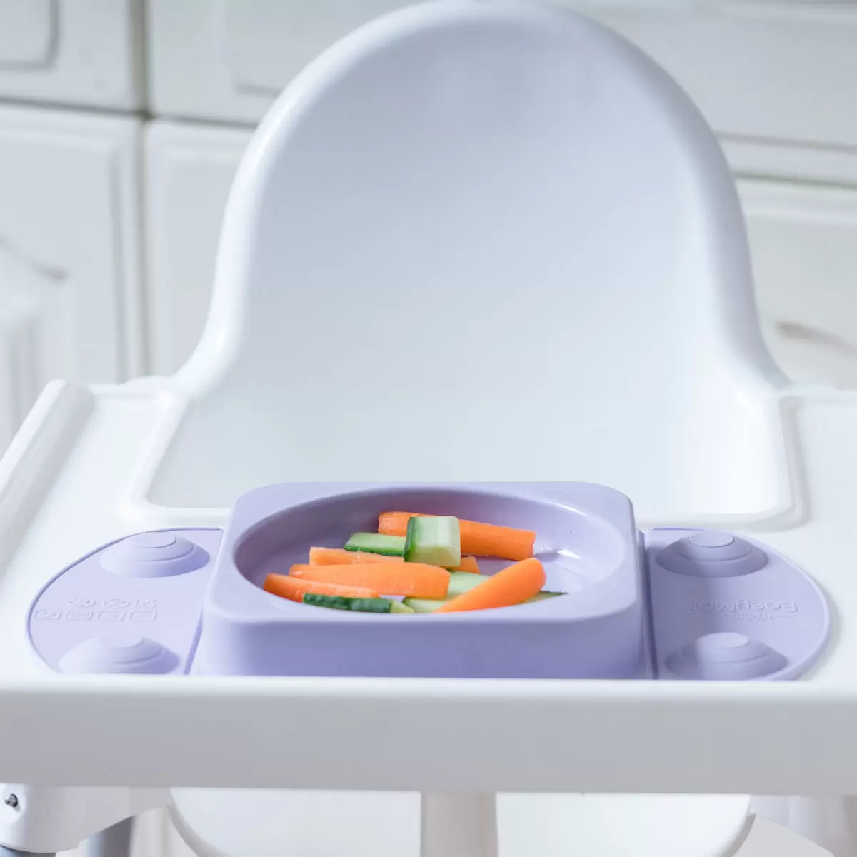 EasyMat Mini Max Open Suction Weaning Plate Assortment, Lilac