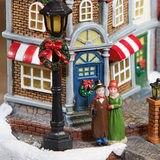 14.5 Inch (37 cm) Animated LED Winter Village Scene with Rotating Train and Music