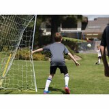 Lifestyle image of a child in the goal Lifestyle image of a child in the goal