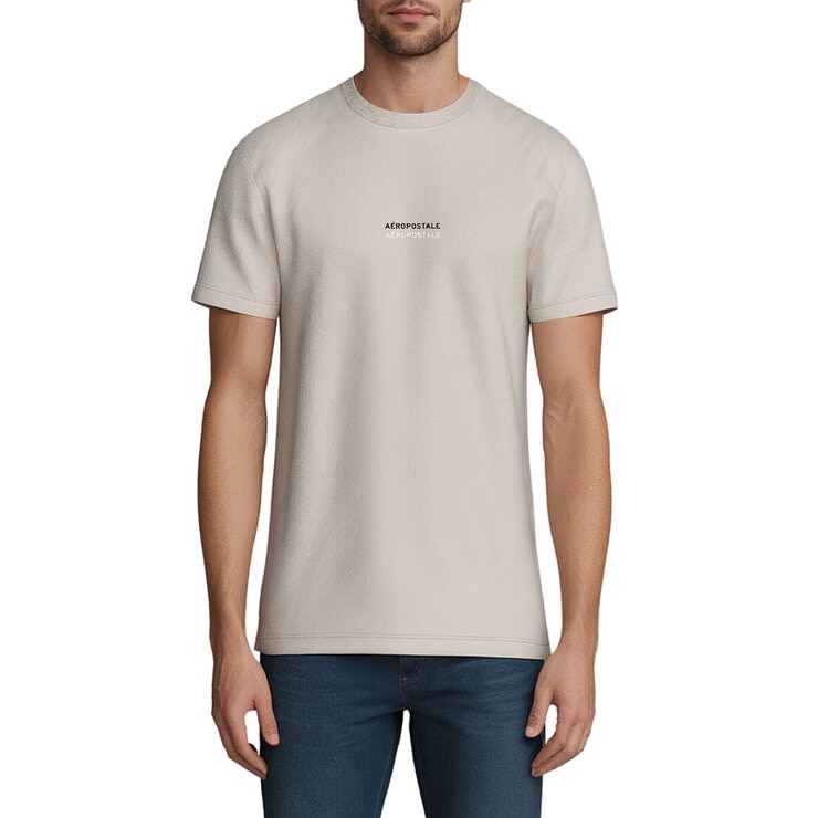 Aeropostale Men's T-Shirt in Beige Aeropostale Men's T-Shirt in Beige