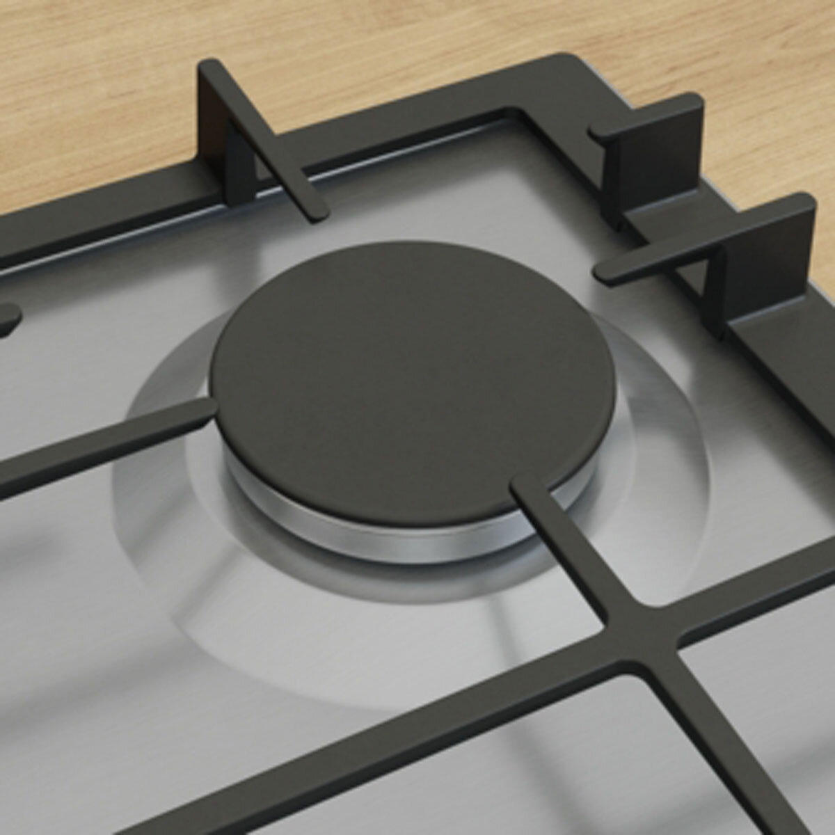Bosch Series 6, PCP6A5I90, Enamel Gas Hob in Black