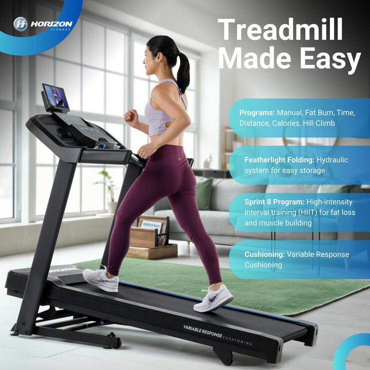 Image explaining the programes included in the treadmill Image explaining the programes included in the treadmill