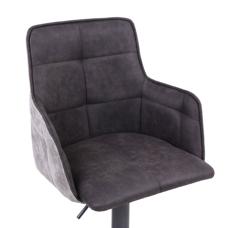 Orion Dark Grey Fabric Bar Stool 2 pack Orion Dark Grey Fabric Bar Stool 2 pack