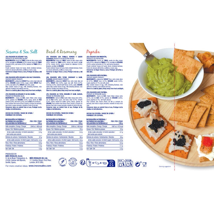 Ines Rosales Olive Oil Cracker Collection, 756g