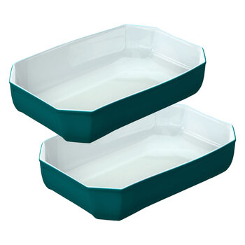 Pyrex Colour's 3.2L Glass Dish, Set of 2 in Blue