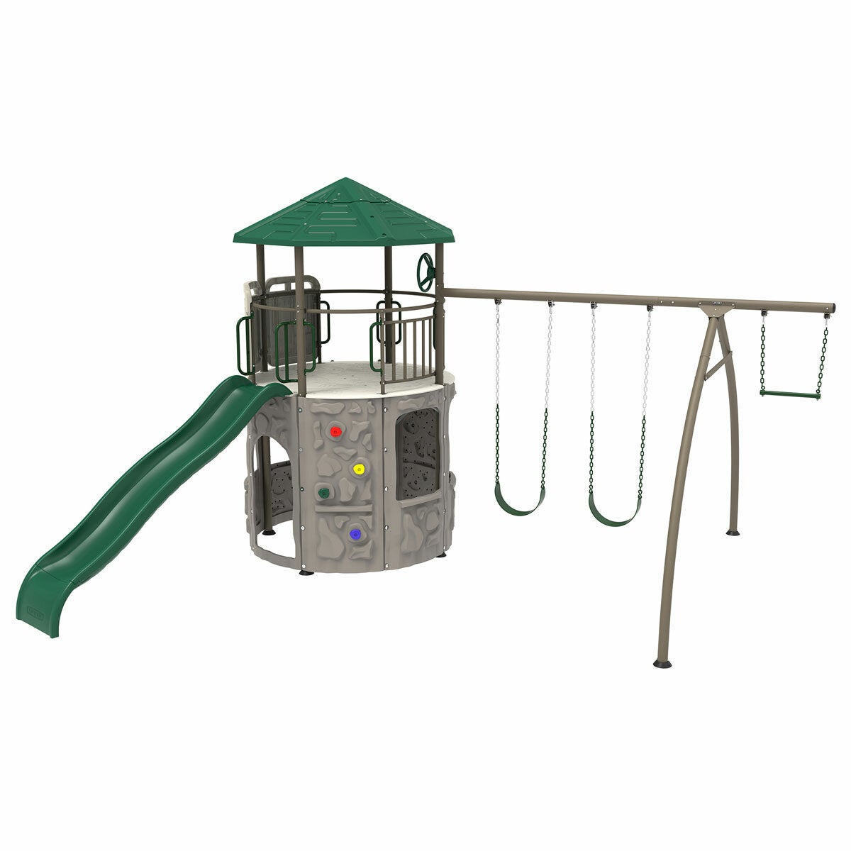 Lifestyle image of the Lifetime Adventure Tower Playset Lifestyle image of the Lifetime Adventure Tower Playset