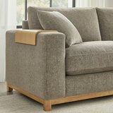 Aiden & Ivy Hawthorne Brown Fabric 4 Piece Corner Sofa