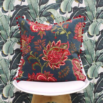 Libertine Boho Paisley Print Cushion, 2 Pack in 3 Colours
