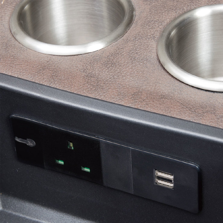 Kuka Bailey Fabric Power Reclining Sectional Sofa Costco UK