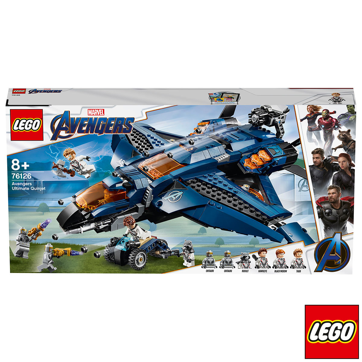 Avengers Ultimate Quinjet front item boxed